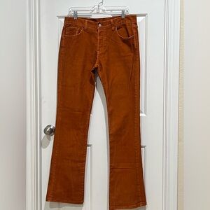 MNML RUST ORANGE Cotton-Spandex Pants STREETWEAR MEN SIZE 31 x 33